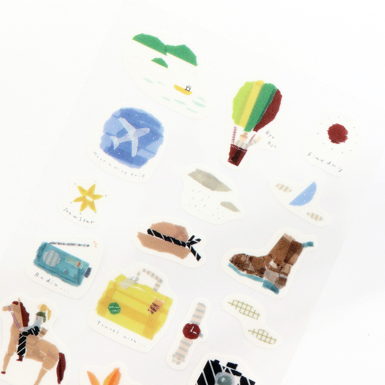 Saien x Miki Tamura Washi Art Sticker Sheet - Trip