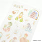 Saien Watercolor Washi Sticker Sheet - Girl