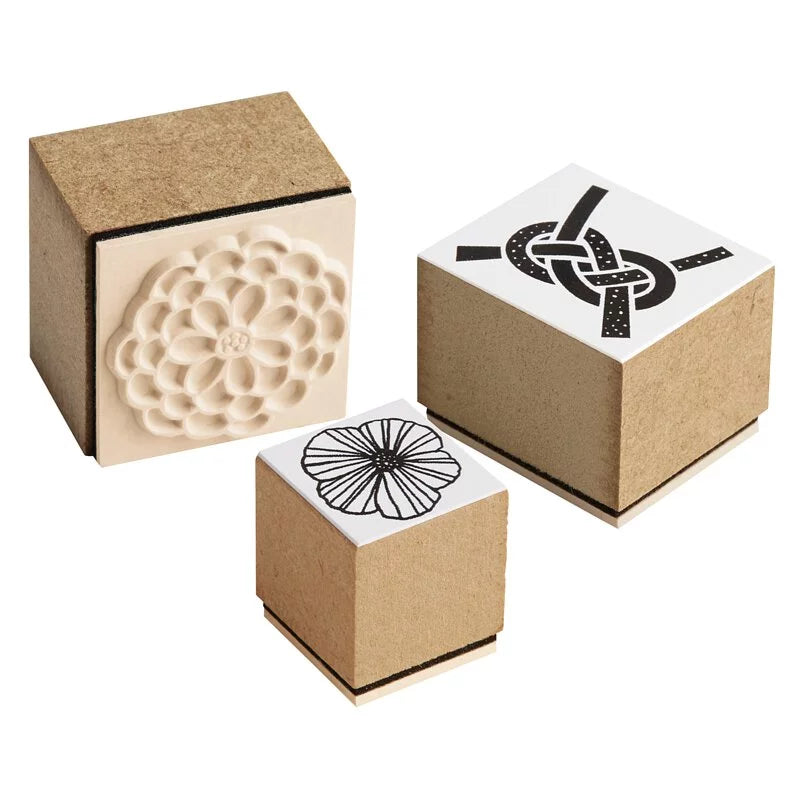 Shachihata Rubber Stamp -  Japanese Pattern Collection