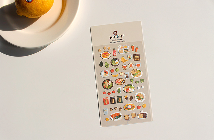 Suatelier Sticker Sheet No.1133, food trip #5