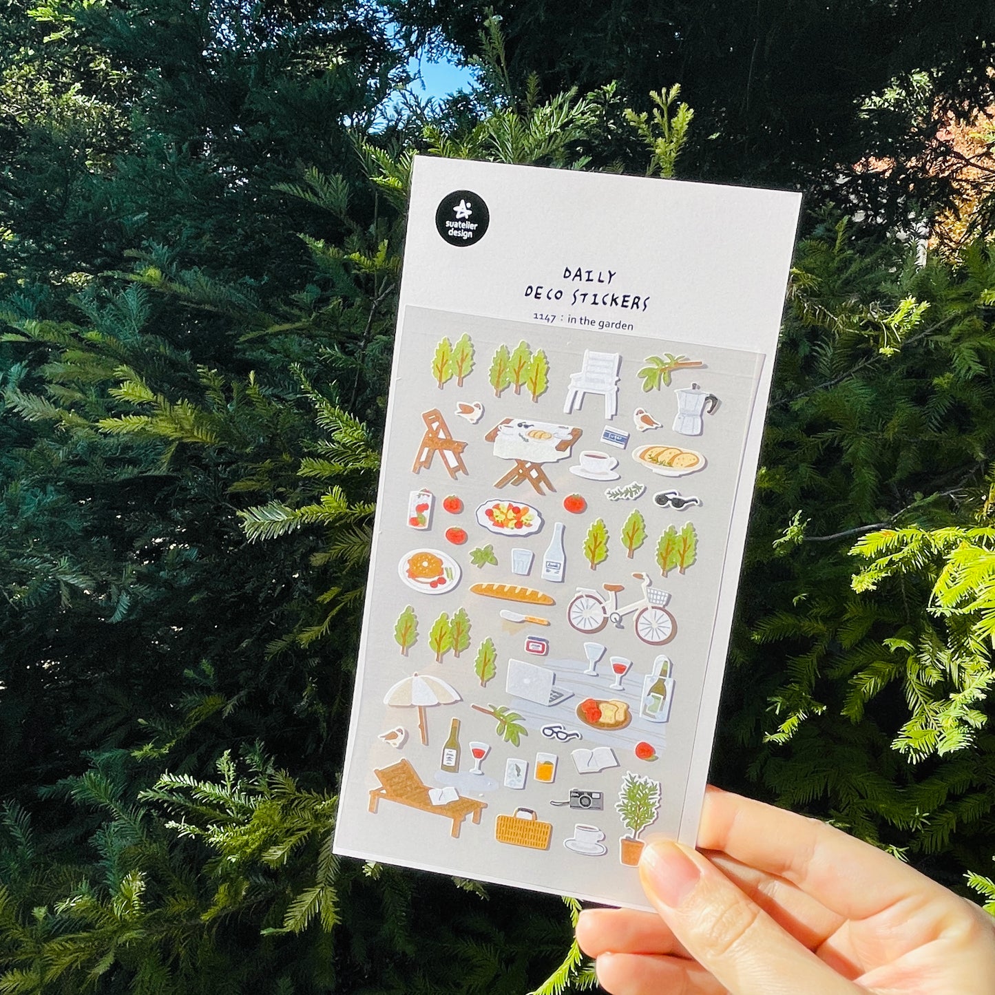 Suatelier Sticker Sheet No.1147, in the garden