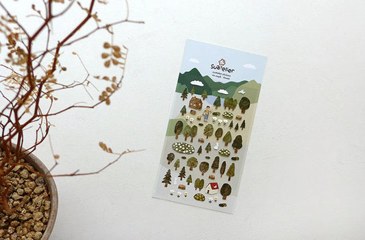 Suatelier Sticker Sheet No.1098, forest