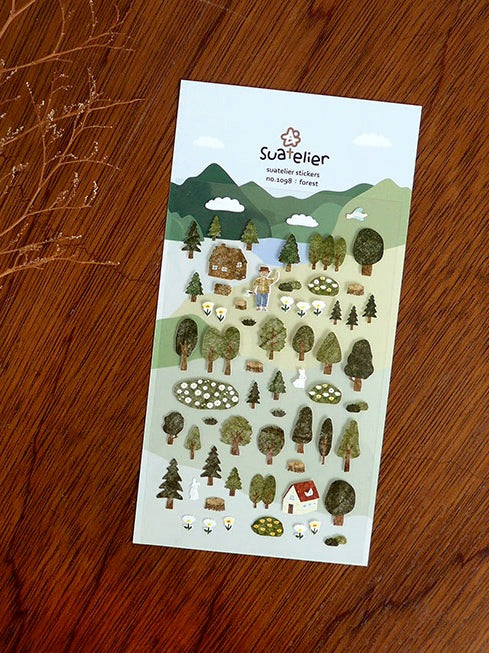 Suatelier Sticker Sheet No.1098, forest
