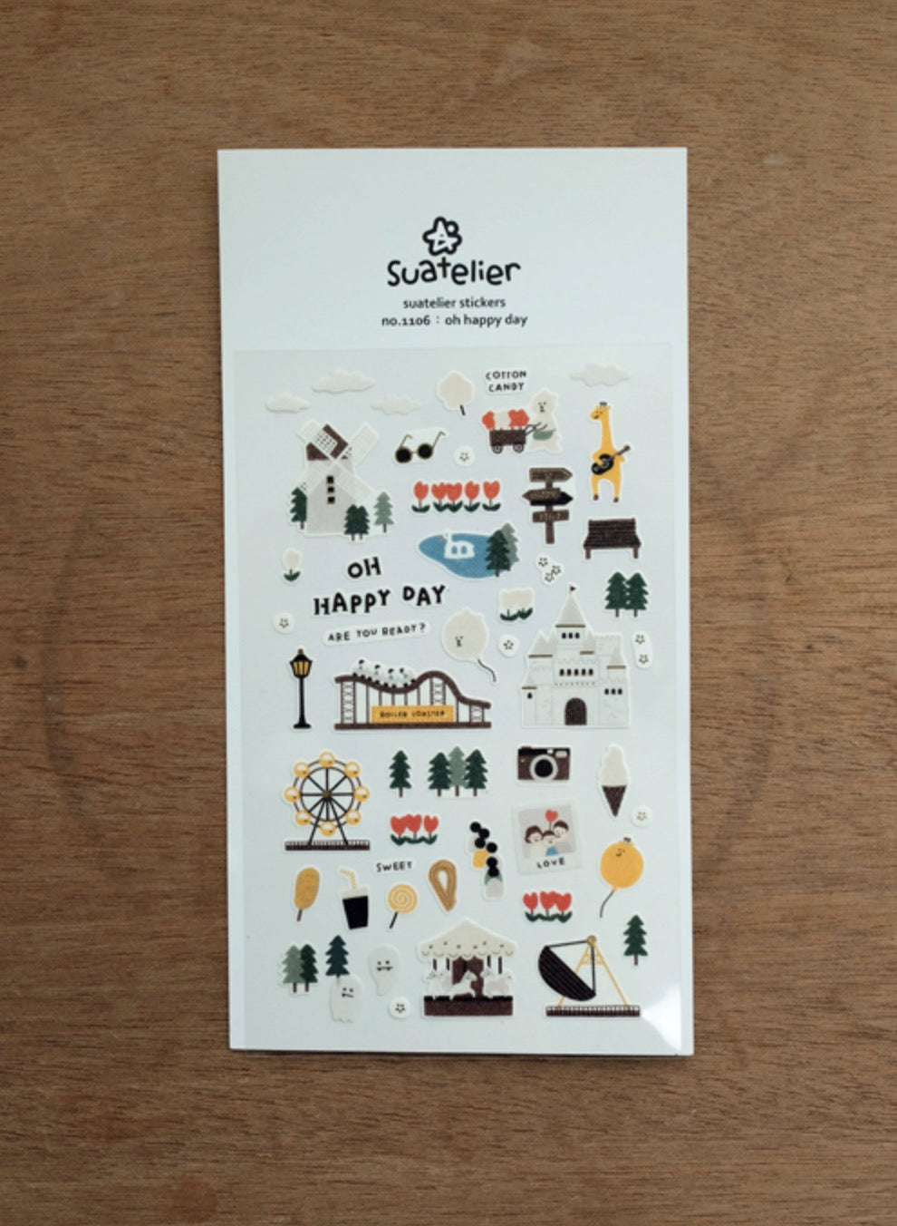 Suatelier Sticker Sheet No.1106, oh happy day