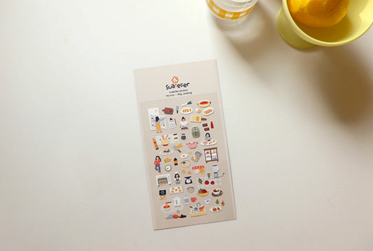 Suatelier Sticker Sheet No.1117, vlog_cooking