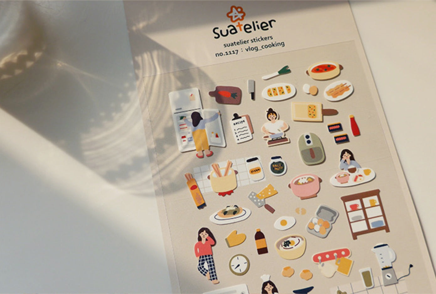 Suatelier Sticker Sheet No.1117, vlog_cooking
