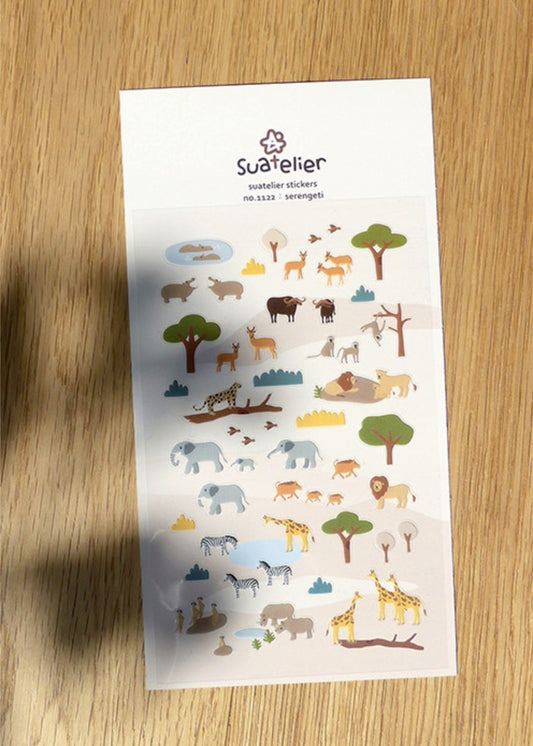 Suatelier Sticker Sheet No.1122, serengeti