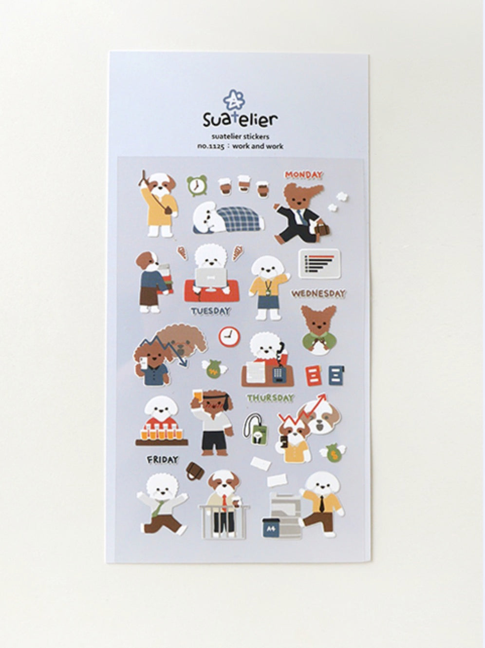 Suatelier Sticker Sheet No.1125, work and work