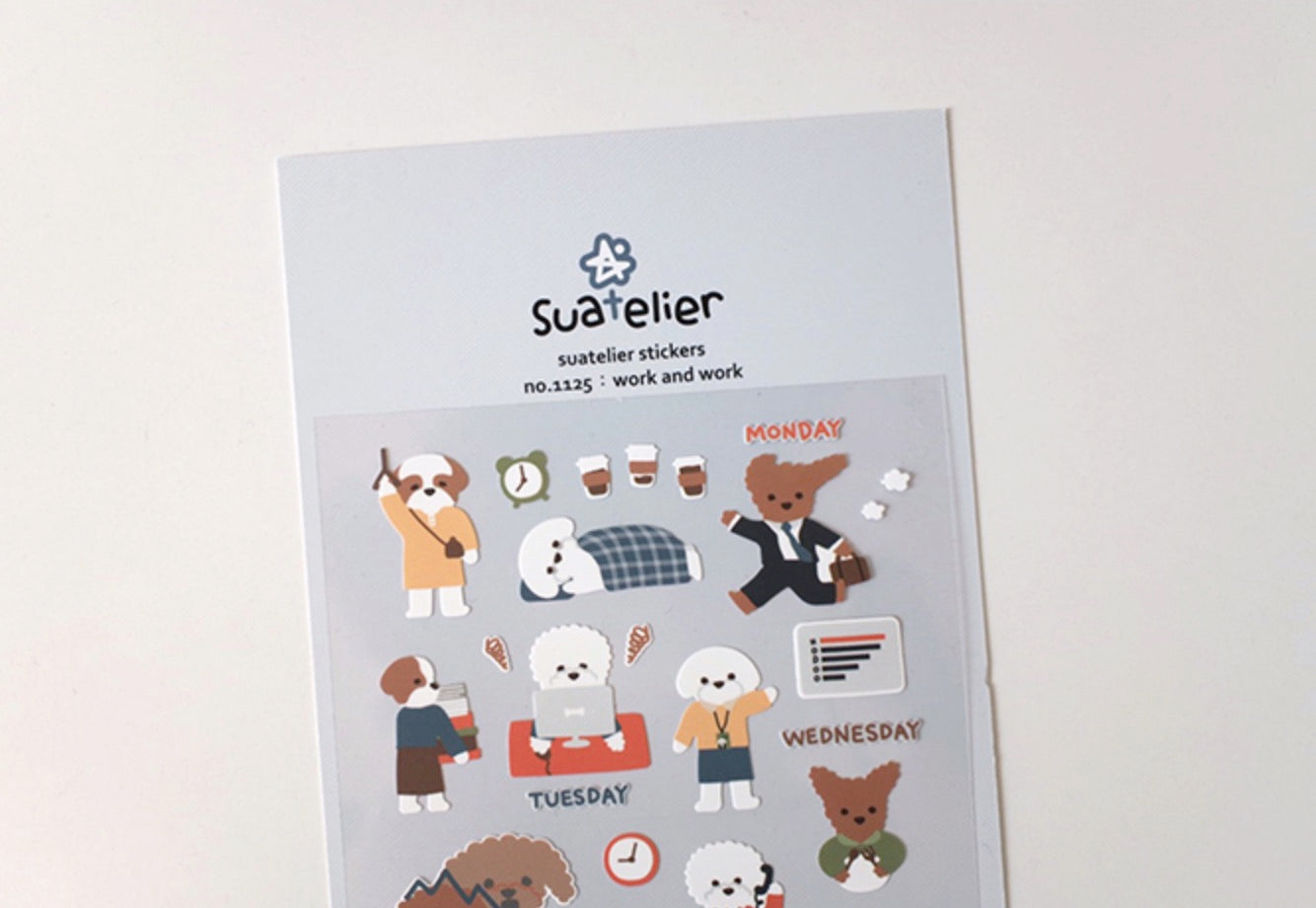 Suatelier Sticker Sheet No.1125, work and work