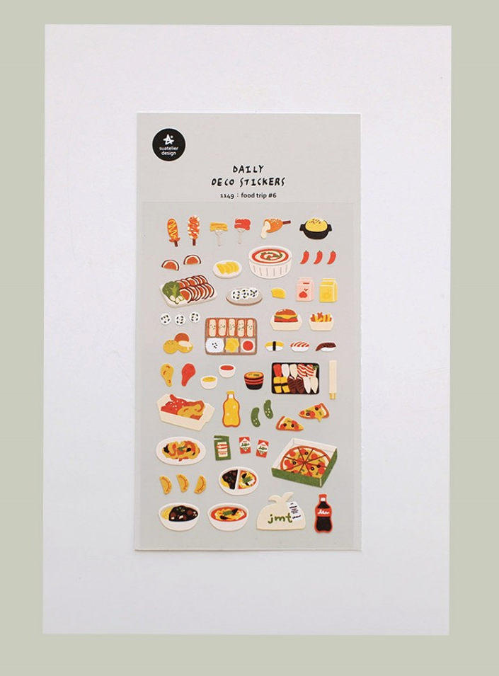 Suatelier Sticker Sheet No.1149, food trip #6