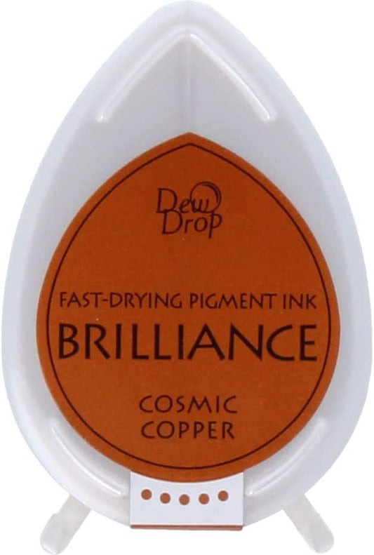 Tsukineko Brilliance Dew Drop Ink Pad - Cosmic Copper