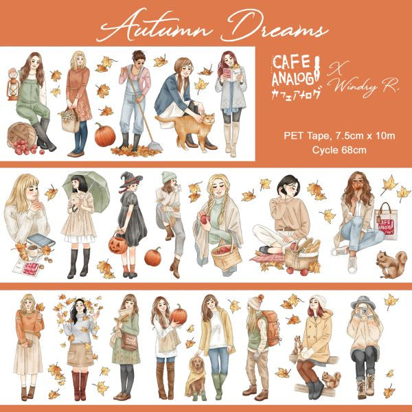 Windry Ramadhina x Cafe Analog PET Tape - Autumn Dreams, 75mm