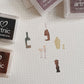 Yeon Charm Small Rubber Stamp Collection - You are Invited, 5 designs