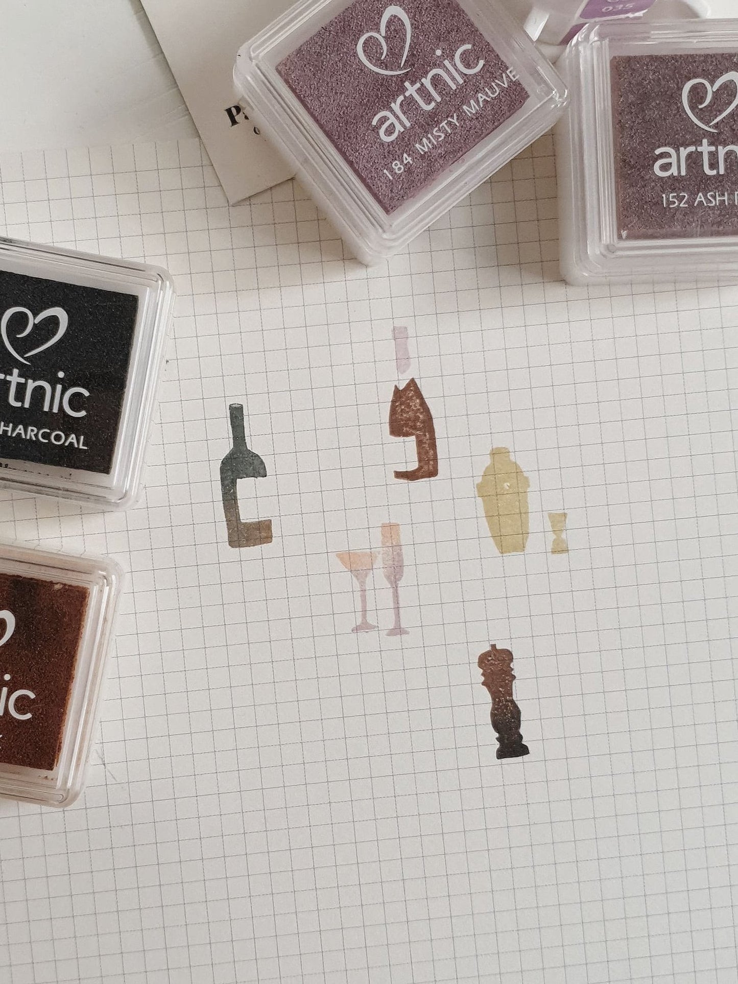 Yeon Charm Small Rubber Stamp Collection - You are Invited, 5 designs