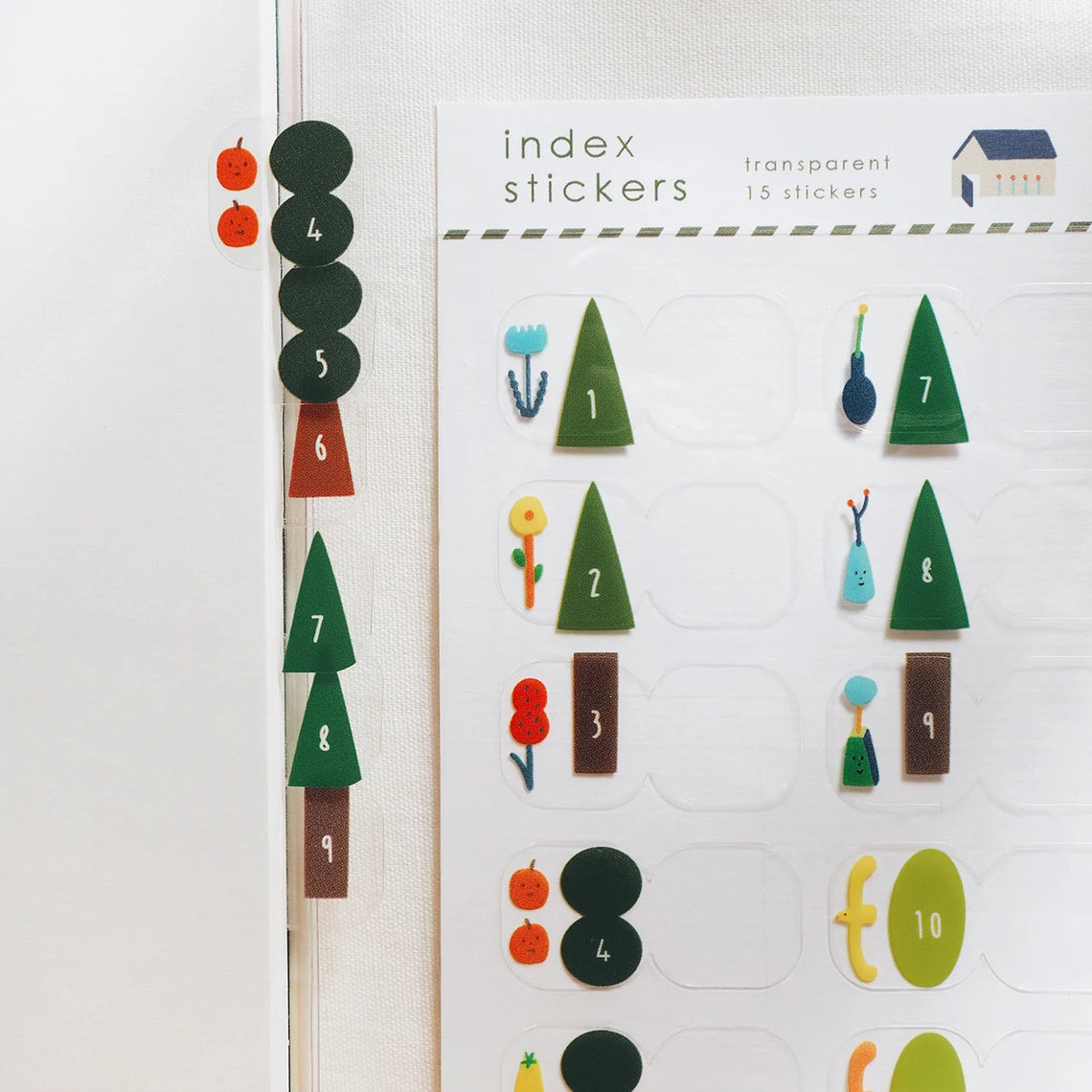 Yohand Studio Monthly Tab Index Stickers - Tree