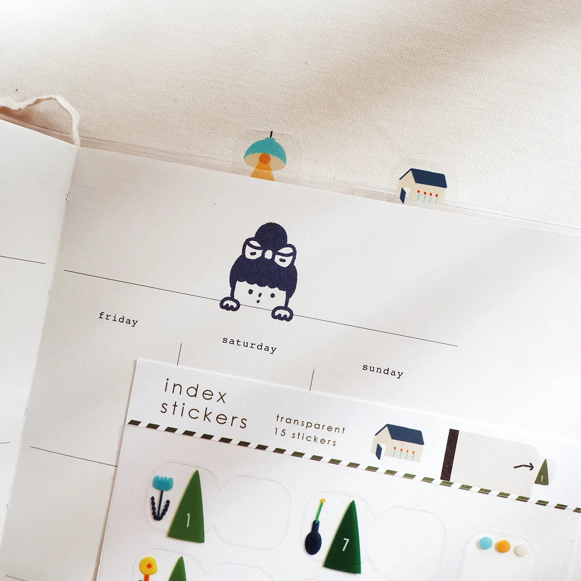 Yohand Studio Monthly Tab Index Stickers - Tree